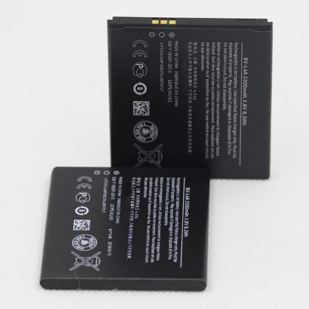 5 шт./лот новый литий-ионный аккумулятор для Nokia Lumia 535 Lumia 830 RM984 RM-1090 RM-1089 RM-985 2200mAh BV-L4A BVL4A аккумулятор для телефона
5 шт./лот новый литий-ионный аккумулятор для Nokia Lumia 535 Lumia 830 RM984 RM-1090 RM-1089 RM-985 2200mAh BV-L4A BVL4A аккумулятор для телефона