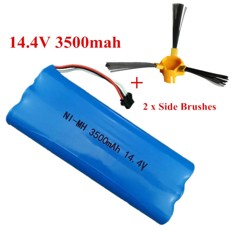 14.4V 3500mAh For Cobos Ecovacs D540 D550 D560 D570 D580 Ni-MH battery pack Sweeper Vacuum Cleaner Battery+2pcs Side Brushes
14.4V 3500mAh For Cobos Ecovacs D540 D550 D560 D570 D580 Ni-MH battery pack Sweeper Vacuum Cleaner Battery+2pcs Side Brushes