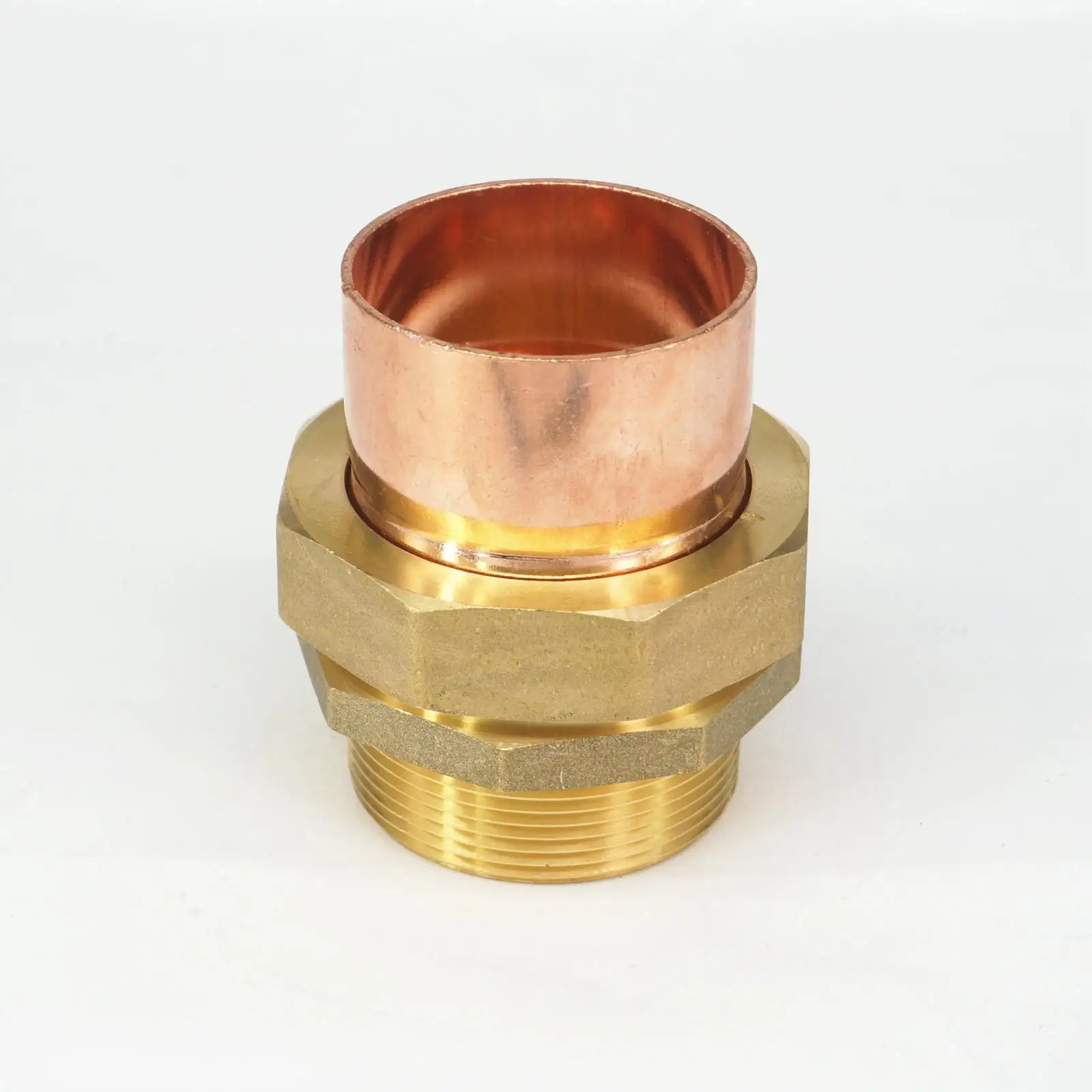 2" BSP x 54mm Brass Male Thread Socket Union to Copper End Feed Pipe Fitting for water gas oil
2" BSP x 54mm Brass Male Thread Socket Union to Copper End Feed Pipe Fitting for water gas oil