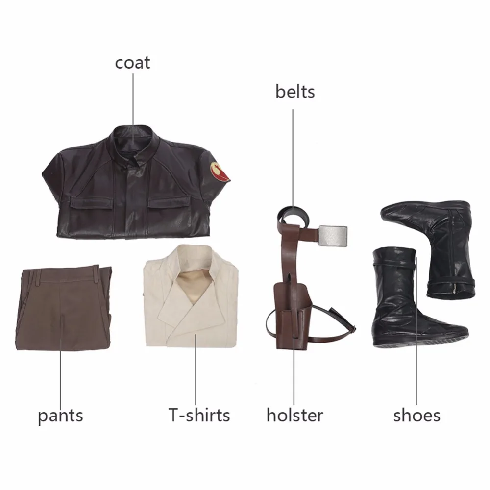 Poe Dameron Cosplay Costume The Last Jedi Outfit Full Set Men's Suit Custom Made For Halloween
Poe Dameron Cosplay Costume The Last Jedi Outfit Full Set Men's Suit Custom Made For Halloween
