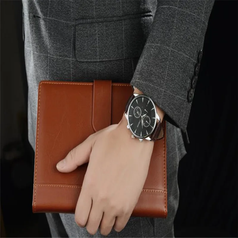2018 Mens Watches Fashion Casual Sport Quartz Watch Men Military Clock Man Leather Business Wrist watch Relogio Masculino #D
2018 Mens Watches Fashion Casual Sport Quartz Watch Men Military Clock Man Leather Business Wrist watch Relogio Masculino #D