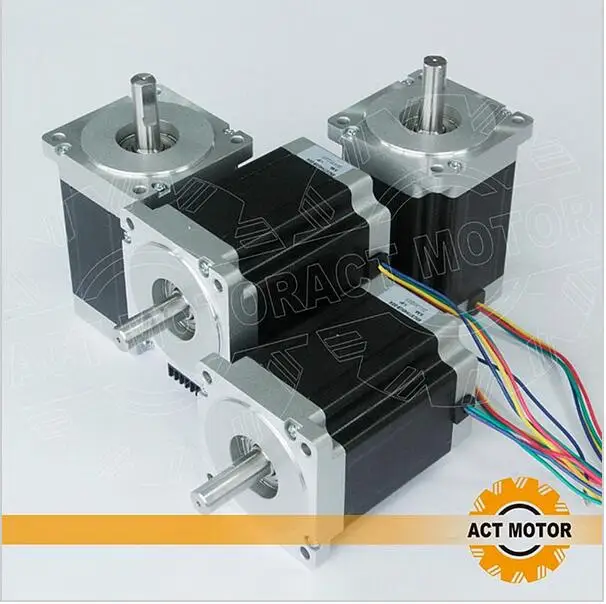ACT Motor 4PCS Nema34 Stepper Motor 34HS1456 Single Shaft 4-Lead 1232oz-in 118mm 5.6A Power Motor CE ISO ROHS US DE UK JP Free
ACT Motor 4PCS Nema34 Stepper Motor 34HS1456 Single Shaft 4-Lead 1232oz-in 118mm 5.6A Power Motor CE ISO ROHS US DE UK JP Free