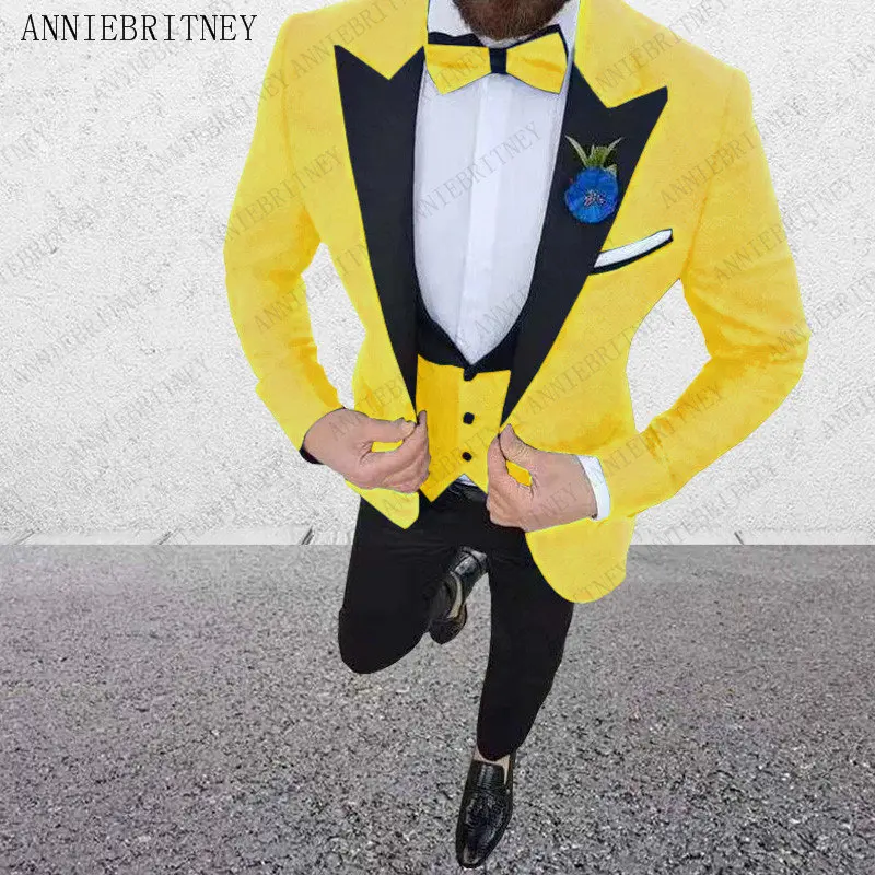 Мужские Разноцветные свадебные костюмы ANNIEBRITNEY, желтые, розовые, зеленые, синие костюмы, куртка, брюки, жилет, под заказ, 3 шт. смокинги
Мужские Разноцветные свадебные костюмы ANNIEBRITNEY, желтые, розовые, зеленые, синие костюмы, куртка, брюки, жилет, под заказ, 3 шт. смокинги
