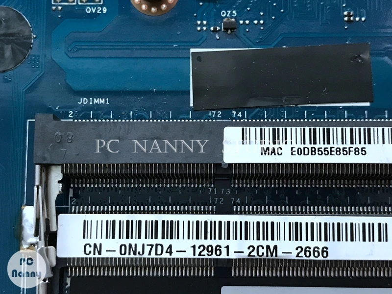 PCNANNY 0NJ7D4 NJ7D4 VAW11 LA 9102P для Dell Inspiron 17 3721 3 материнская плата ноутбука Intel Pentium 2117U HD