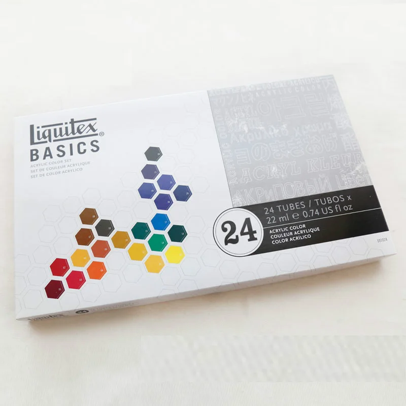 Набор акриловых красок от США Liquitex 12 /24 цвета s образные 22 мл подлинные