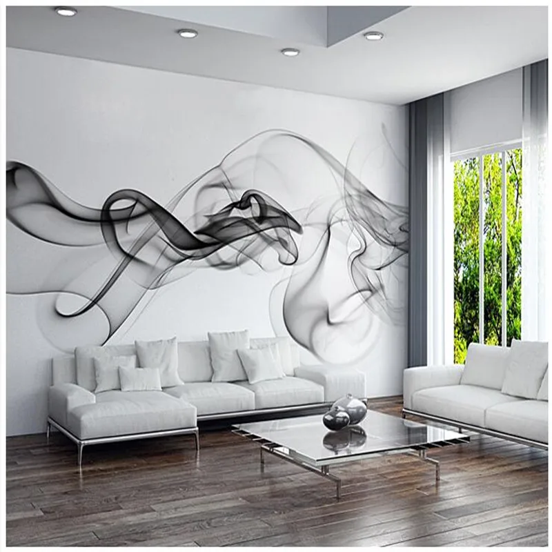 

beibehang Custom 3D photo wallpaper Smoke clouds abstract artistic wallpaper modern minimalist bedroom sofa TV wall mural paper