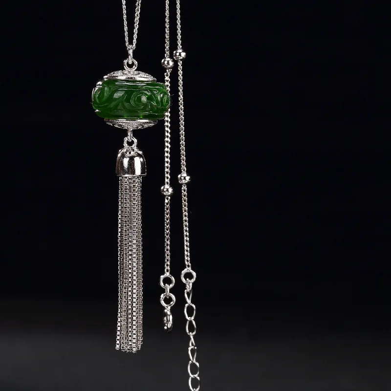 2018 Limited Jasper Accented New S925 Pure Natural Mosaic And Transport Tassel Lady High-end Pendant Chain Wholesale
2018 Limited Jasper Accented New S925 Pure Natural Mosaic And Transport Tassel Lady High-end Pendant Chain Wholesale