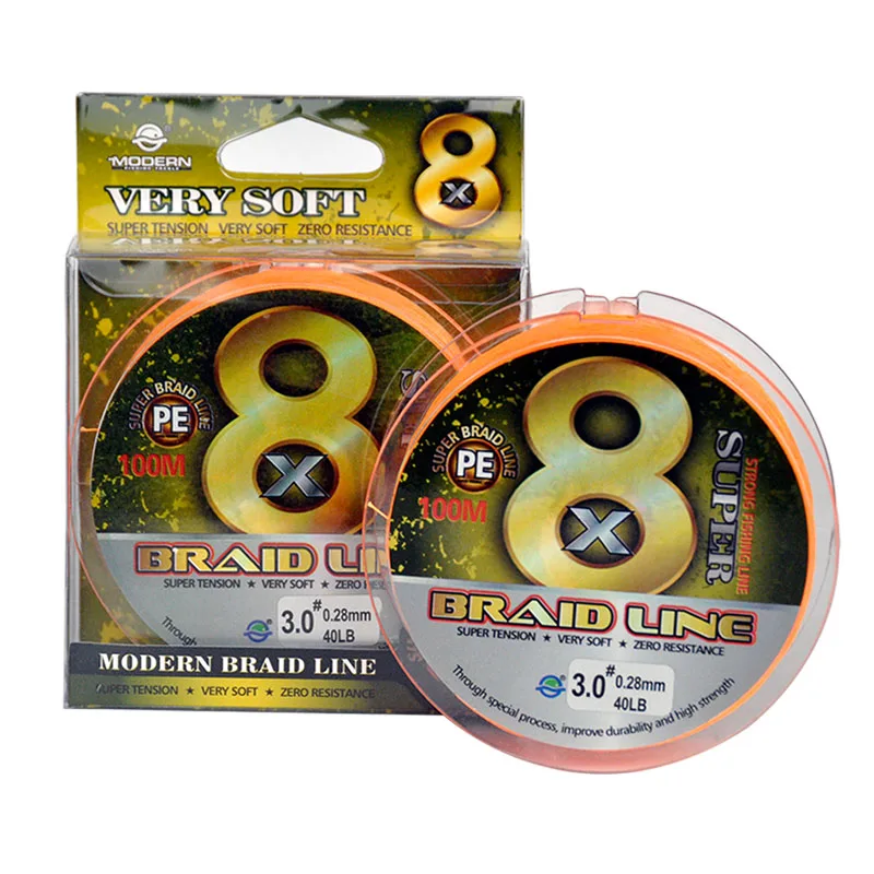 Modern Brand Wear-resistant Braided Fishing Line 100M Super Strong Japan PE Multifilament Fishing Rope 8 Strands Braided Wires
Modern Brand Wear-resistant Braided Fishing Line 100M Super Strong Japan PE Multifilament Fishing Rope 8 Strands Braided Wires