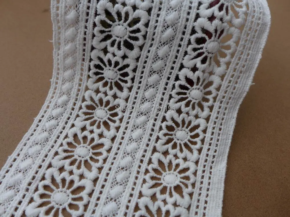 5 Yards Embroidered Hollowed-out White Cotton Lace Trim DIY Handmade Sewing Accessories Home Decor
5 Yards Embroidered Hollowed-out White Cotton Lace Trim DIY Handmade Sewing Accessories Home Decor