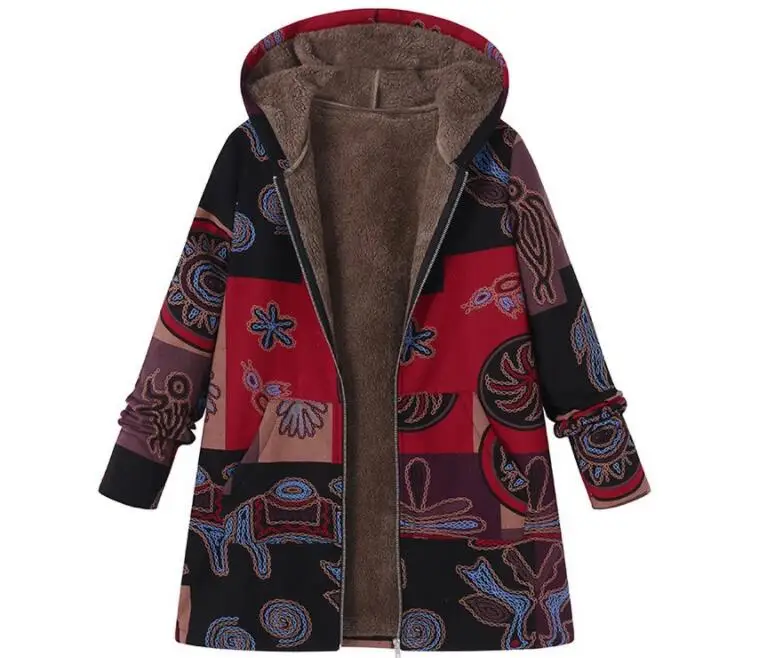 Women Hoodeis Plush Fluffy Coats Autumn Warm Coat Winter Loose Overcoat Vintage Floral Printed Long Sleeve Jackets
Women Hoodeis Plush Fluffy Coats Autumn Warm Coat Winter Loose Overcoat Vintage Floral Printed Long Sleeve Jackets