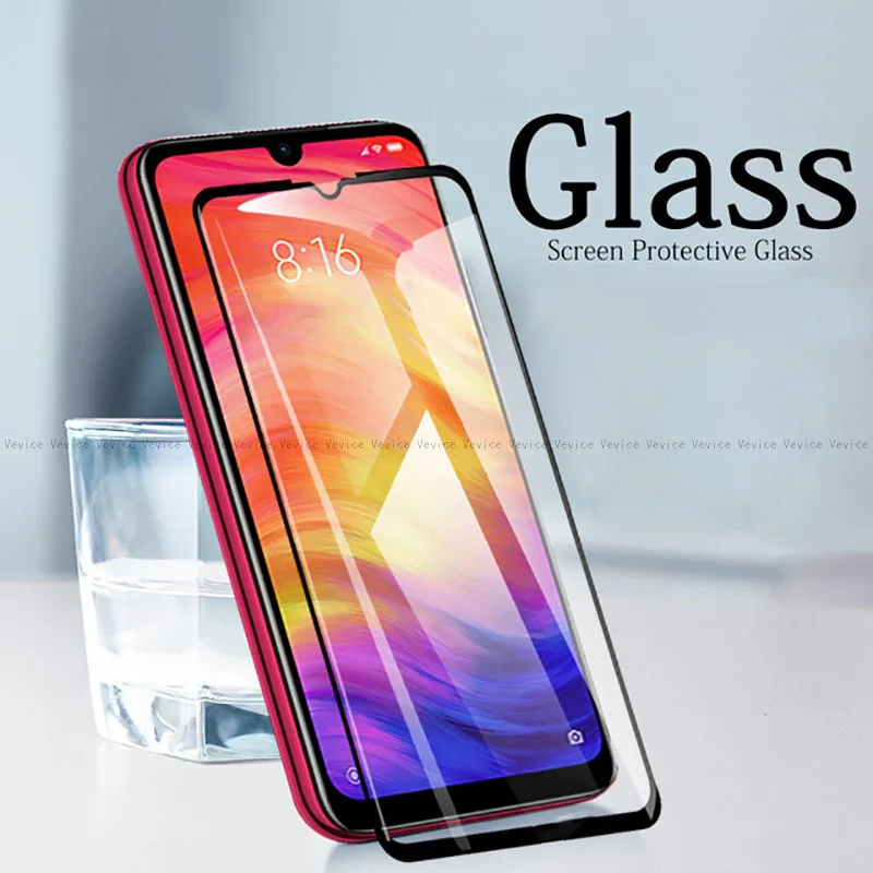 Полное покрытие из закаленного стекла для Xiaomi Redmi 7 Note 6 5 Pro 6A S2 Plus 5A Note7 Защитная
