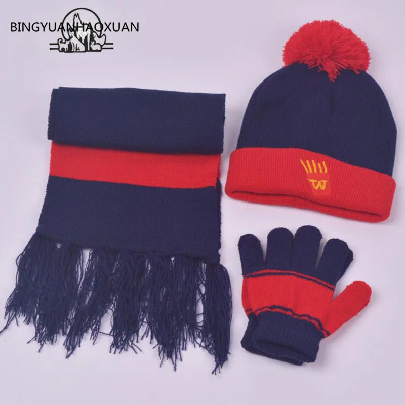 BINGYUANHAOXUAN Spring Autumn Winter Cap Boys Girls Knitted Hat Scarf and Gloves Set Children Knitted Hat Scarf Gloves One
BINGYUANHAOXUAN Spring Autumn Winter Cap Boys Girls Knitted Hat Scarf and Gloves Set Children Knitted Hat Scarf Gloves One
