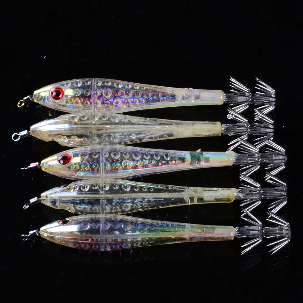 Balleo 5pcs/lot 10cm/4.2 Squid jig head Soft lure Fishing lure Octopus wobbler Fishing Tackle Carp fishing Fly fishing crankbait
Balleo 5pcs/lot 10cm/4.2 Squid jig head Soft lure Fishing lure Octopus wobbler Fishing Tackle Carp fishing Fly fishing crankbait