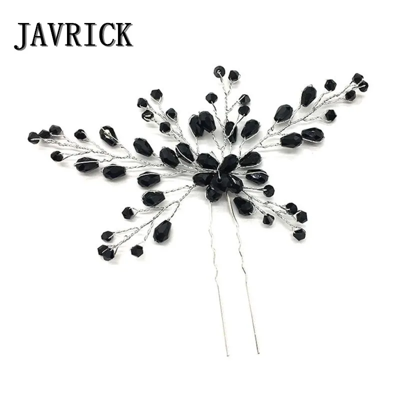 Женские заколки с черным кристаллом для невесты, Роскошные ювелирные украшения для свадебной вечеринки 
Женские заколки с черным кристаллом для невесты, Роскошные ювелирные украшения для свадебной вечеринки