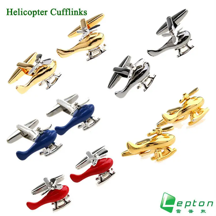 Lepton Fashion Helicopter styling cufflinks men's cufflinks 5 Colors plane cufflink for men gifts cuff links free shipping
Lepton Fashion Helicopter styling cufflinks men's cufflinks 5 Colors plane cufflink for men gifts cuff links free shipping