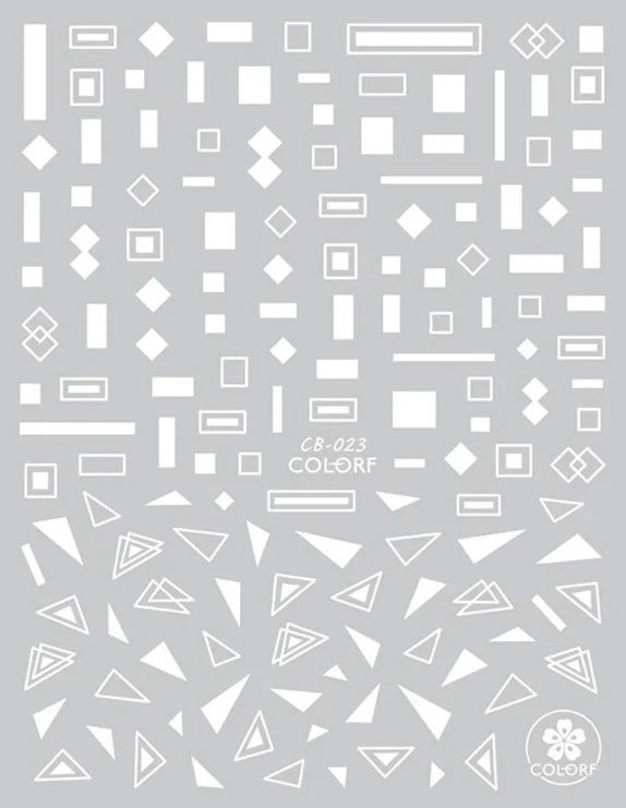CB series CB-23 geometric Black White Gold Silver letters 3d nail art stickers decal template diy nail tool decorations
CB series CB-23 geometric Black White Gold Silver letters 3d nail art stickers decal template diy nail tool decorations