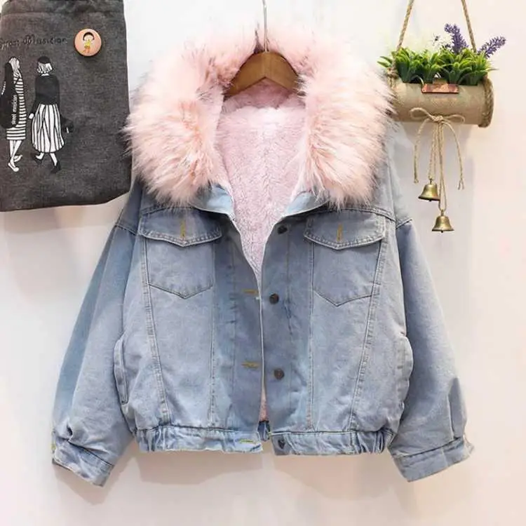women jean jacket Winter Thick Jean Jacket Faux Fur Collar Fleece Hooded Denim Coat Female Warm Denim Outwea
women jean jacket Winter Thick Jean Jacket Faux Fur Collar Fleece Hooded Denim Coat Female Warm Denim Outwea