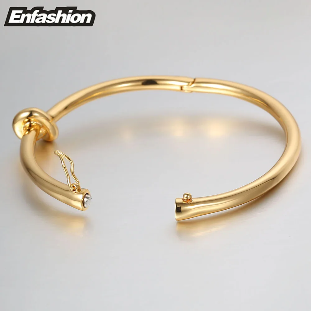 Enfashion Punk Knot Cuff Bracelets for Women Gold Color Bangle Bracelet Cuff Bangles Jewelry Noeud armband Pulseiras
Enfashion Punk Knot Cuff Bracelets for Women Gold Color Bangle Bracelet Cuff Bangles Jewelry Noeud armband Pulseiras