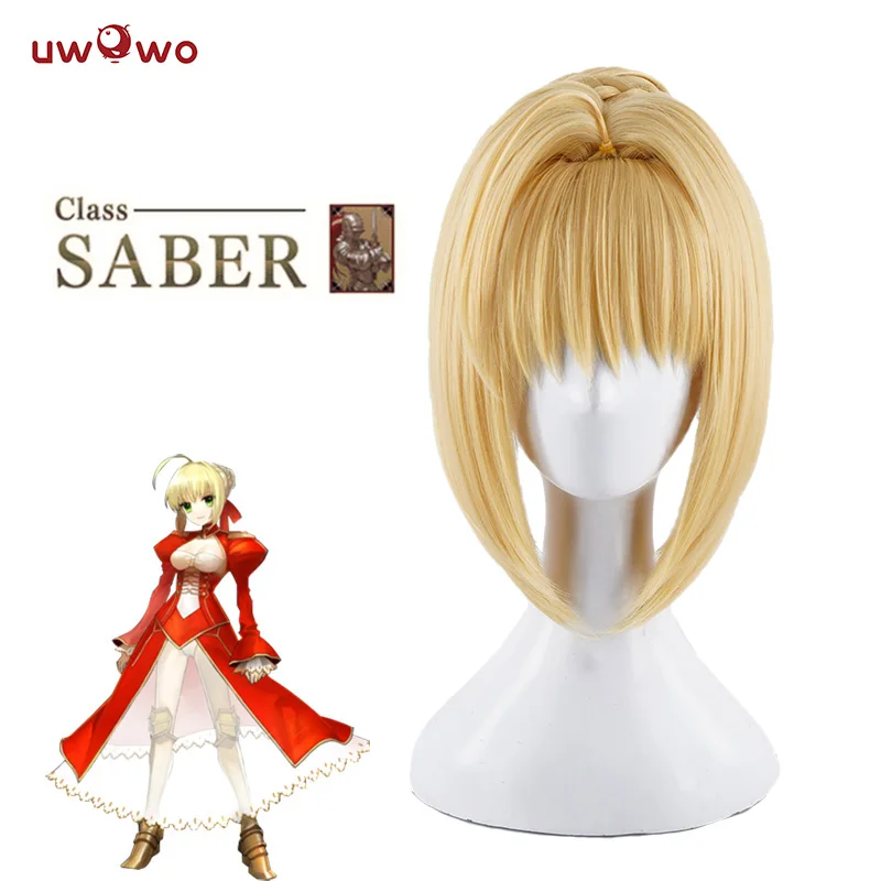UWOWO Nero Claudius Cosplay Wig Fate Maid Ver Hair Women 35cm Golden Heat Resistant Girls Saber Hair
UWOWO Nero Claudius Cosplay Wig Fate Maid Ver Hair Women 35cm Golden Heat Resistant Girls Saber Hair