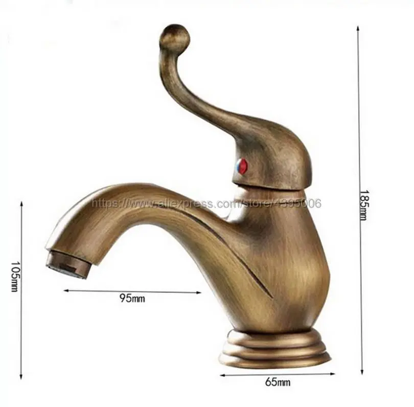 Antique Brass Deck Mounted Single Handle Bathroom Basin Faucet Hot and Cold Water Mixer Taps Bnf106
Antique Brass Deck Mounted Single Handle Bathroom Basin Faucet Hot and Cold Water Mixer Taps Bnf106