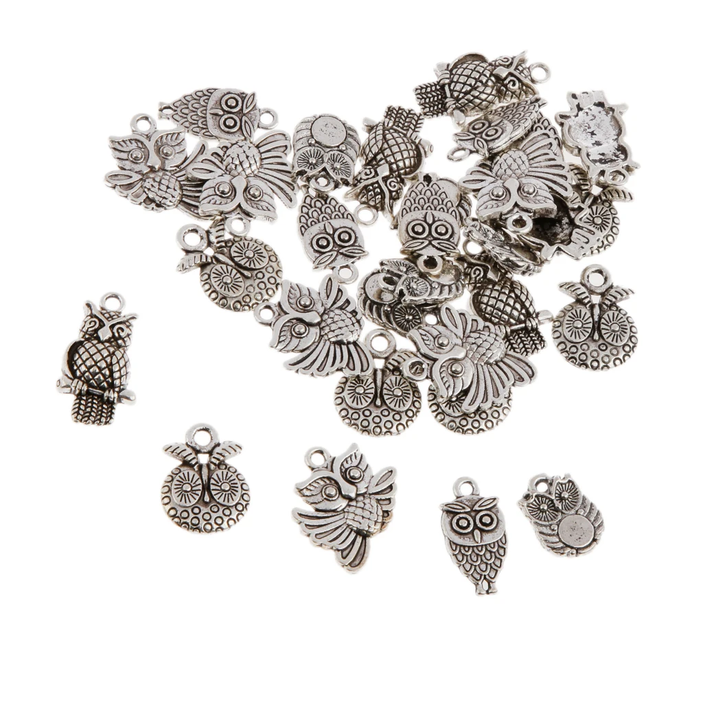 30 pcs/ Pack Assorted Owl Shape Pendant Loose Beads DIY Findings Crafts for Necklace Bangle Jewelry accessories
30 pcs/ Pack Assorted Owl Shape Pendant Loose Beads DIY Findings Crafts for Necklace Bangle Jewelry accessories