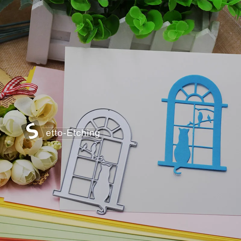 Window Door Cat Bird DIY Die Cutting Template Metal Steel Cutting Dies Stencils Scrapbooking Decorative Embossing Suit Card Gift
Window Door Cat Bird DIY Die Cutting Template Metal Steel Cutting Dies Stencils Scrapbooking Decorative Embossing Suit Card Gift