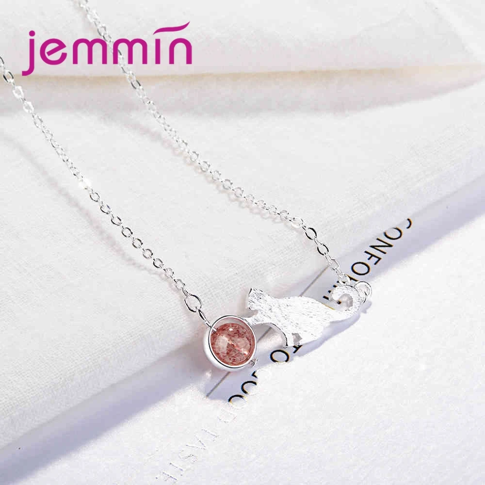 Ожерелье с подвеской из стерлингового серебра 925 пробы розовым и серым опалом