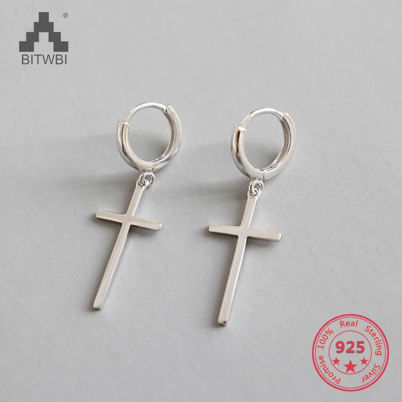 100% S925 Sterling Silver Drop Earrings Fashion Minimalist Glossy Long Cross Dangle Earrings Party Jewelry
100% S925 Sterling Silver Drop Earrings Fashion Minimalist Glossy Long Cross Dangle Earrings Party Jewelry