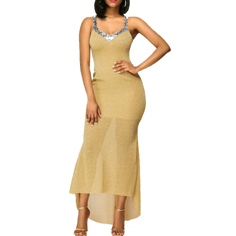 Women Sexy Club Sequined Paillette Sleeveless Spaghetti Strap Gauze Slim Long Dress For Evening Party Summer Patchwork FS0523
Women Sexy Club Sequined Paillette Sleeveless Spaghetti Strap Gauze Slim Long Dress For Evening Party Summer Patchwork FS0523