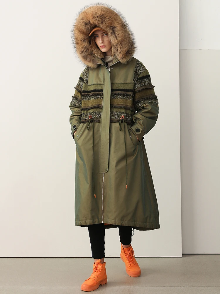 IRINAW145 2020 Winter detachable real large raccoon fur collar hooded casual long thick warm white duck down jacket coat women
IRINAW145 2020 Winter detachable real large raccoon fur collar hooded casual long thick warm white duck down jacket coat women