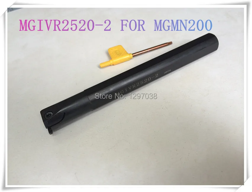 MGIVR 2520-2 Internal Grooving Turning Tool Holder Cutting diameter 25mm Length 200mm CNC lathe tool for MGMN200 Inserts
MGIVR 2520-2 Internal Grooving Turning Tool Holder Cutting diameter 25mm Length 200mm CNC lathe tool for MGMN200 Inserts