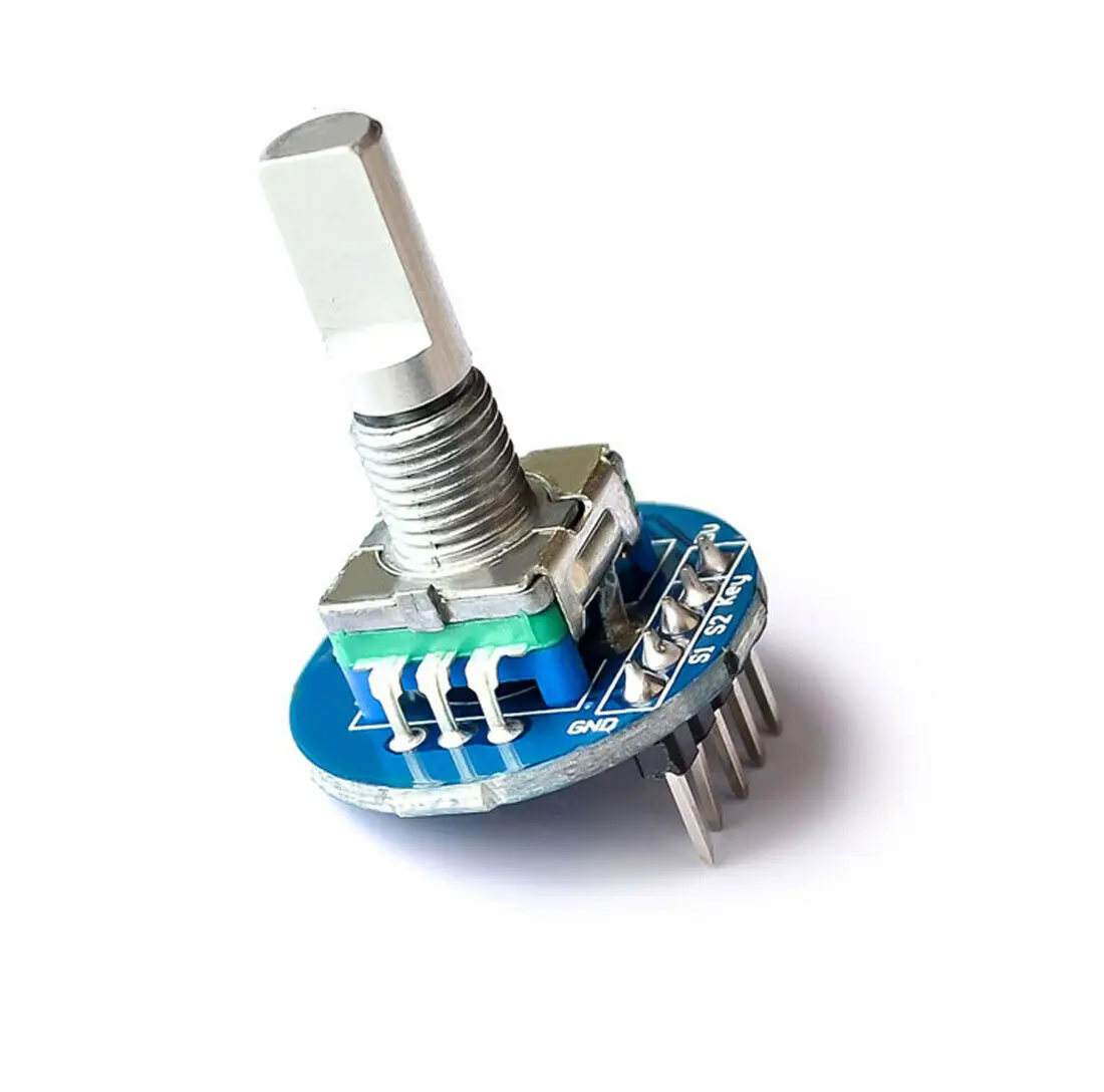 Модуль поворотного энкодера DC5V поворотный потенциометр без крышки ручки 1 шт. |