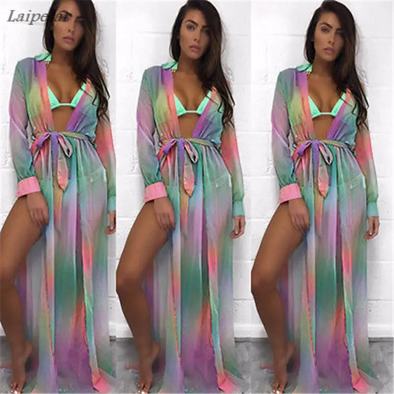New Arrivals Beach Boho Style Colorful Women Long Maxi Split Dress Fashion Ladies Sexy Plus Size Summer Chiffon Dress Vestidos
New Arrivals Beach Boho Style Colorful Women Long Maxi Split Dress Fashion Ladies Sexy Plus Size Summer Chiffon Dress Vestidos
