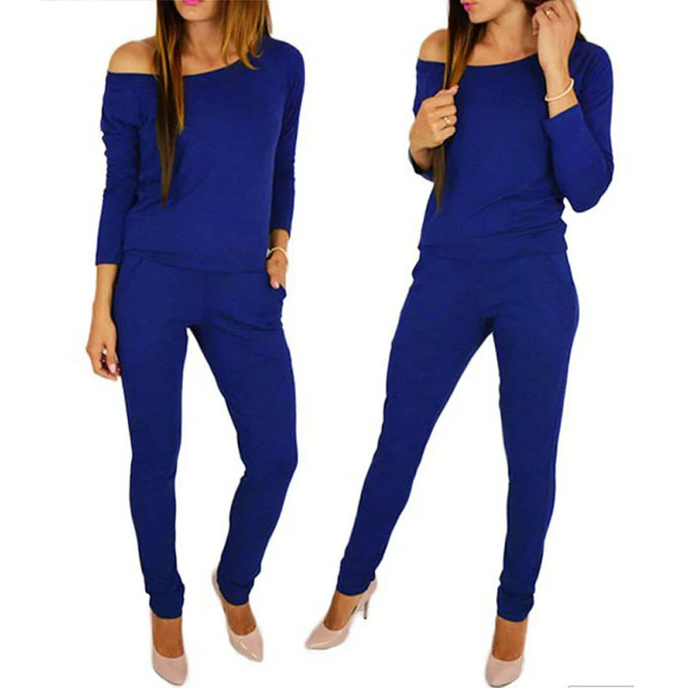 Newly Spring Autumn Women Jumpsuit Off Shoulder Long Sleeve Solid Color Pockets Lady Loose Casual Rompers m99
Newly Spring Autumn Women Jumpsuit Off Shoulder Long Sleeve Solid Color Pockets Lady Loose Casual Rompers m99