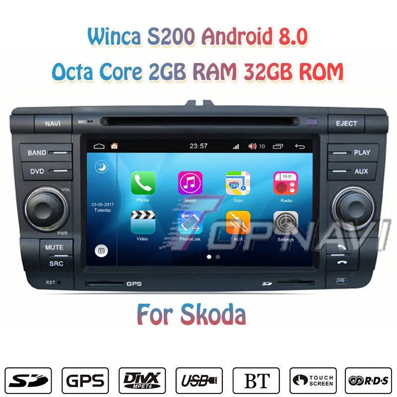 Topnavi 7 ''четырехъядерный S200 Android 8,0 автомобильный DVD мультимедийный плеер для Skoda Audio Radio Stereo 2 DIN GPS навигация головное устройство
Topnavi 7 ''четырехъядерный S200 Android 8,0 автомобильный DVD мультимедийный плеер для Skoda Audio Radio Stereo 2 DIN GPS навигация головное устройство