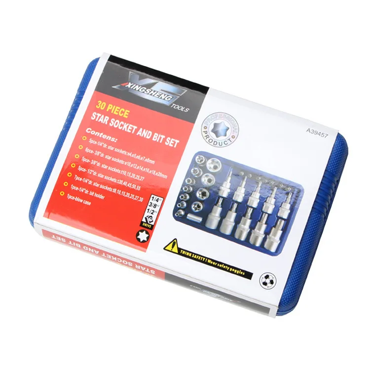 29pcs/Set Star Torx Socket Tools Set Male Female Sockets With Torx Bit Tool Screwdriver Bit Socket Set Chrome Vanadium Steel
29pcs/Set Star Torx Socket Tools Set Male Female Sockets With Torx Bit Tool Screwdriver Bit Socket Set Chrome Vanadium Steel