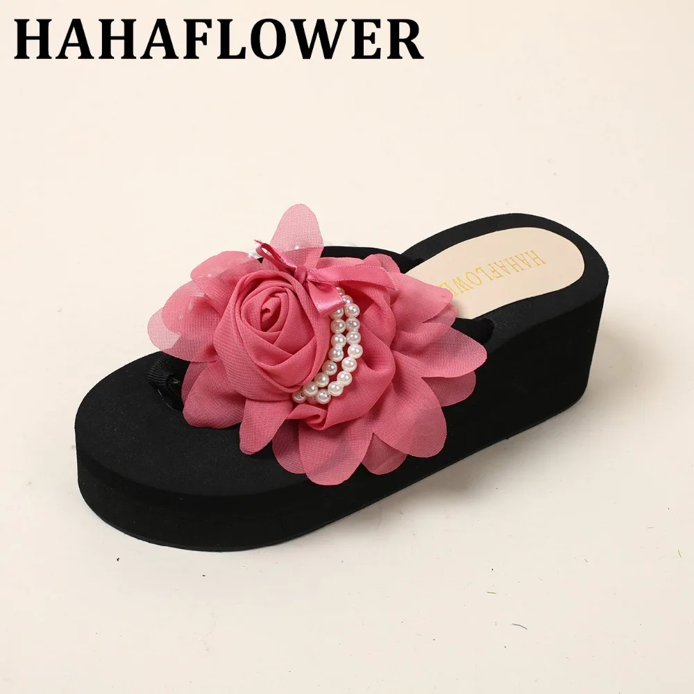 HAHAFLOWER Thick Bottom Platform Flip Flops Rhinestone Wedge Heel Shoes Woman Summer Sandals free shipping
HAHAFLOWER Thick Bottom Platform Flip Flops Rhinestone Wedge Heel Shoes Woman Summer Sandals free shipping