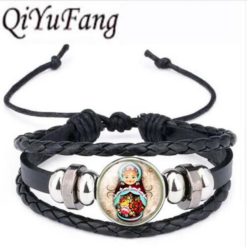 Qiyufang Vintage Antique Jewelry Glass Cabochon Long Chain Bracelet Bangle Tradition Russian Doll Picture Bracelet Bangle
Qiyufang Vintage Antique Jewelry Glass Cabochon Long Chain Bracelet Bangle Tradition Russian Doll Picture Bracelet Bangle