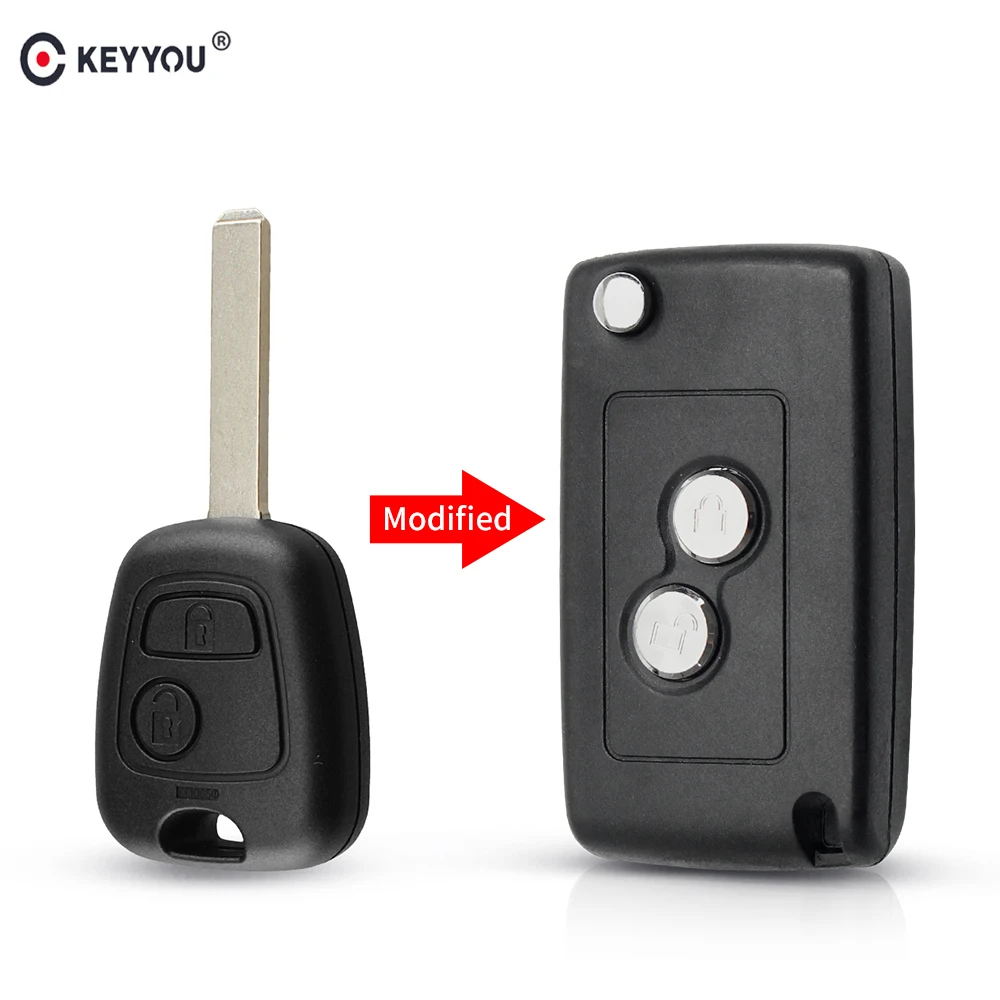 KEYYOU Modified Uncut Blank 2 Buttons Flip Remote Key Shell Case For Citroen C2 C3 C4 C5 For Peugeot 307 207 407 Without Groove
KEYYOU Modified Uncut Blank 2 Buttons Flip Remote Key Shell Case For Citroen C2 C3 C4 C5 For Peugeot 307 207 407 Without Groove