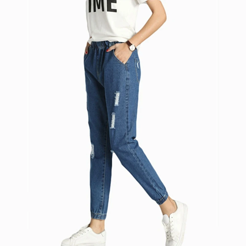 spring summer autumn women hole cave beggars jeans relaxed leisure female harlan small pants thin trousers denim pants ZL788
spring summer autumn women hole cave beggars jeans relaxed leisure female harlan small pants thin trousers denim pants ZL788
