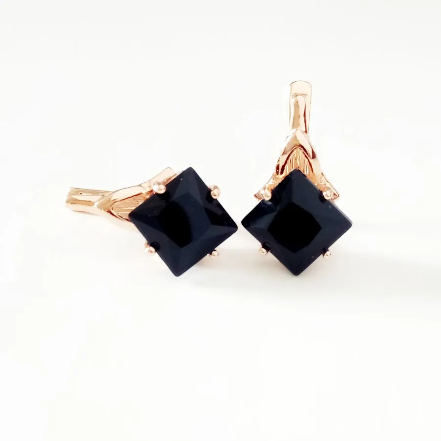Серьги корейские серьги 585 золотого цвета новые модные ювелирные украшения для