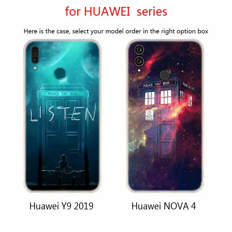Мягкие силиконовые чехлы Tardis Box Doctor who для Huawei Mate 10 Lite 20 Pro 20X S Y5 2017 Y9 2018 2019 NOVA 3 3i 4 y7 |
