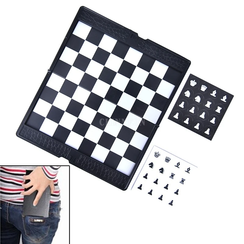 100Sets Pocket Chess Set Magnetic Portable Mini Checkers Set Traveler Plane Easy To Carry Family Game
100Sets Pocket Chess Set Magnetic Portable Mini Checkers Set Traveler Plane Easy To Carry Family Game