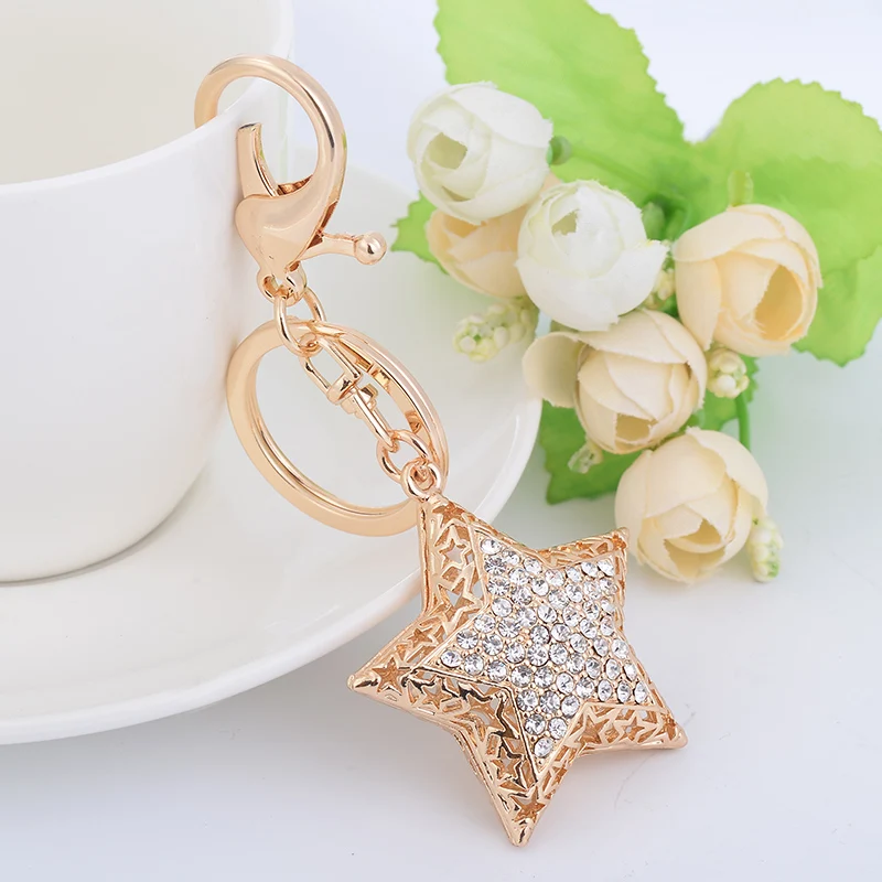 Hot Sale Rhinestone Alloy Keychain With Star Bag Pendant Bag Holder For Women Bag Charm Key Chain Buckle Key Ring CH3542
Hot Sale Rhinestone Alloy Keychain With Star Bag Pendant Bag Holder For Women Bag Charm Key Chain Buckle Key Ring CH3542