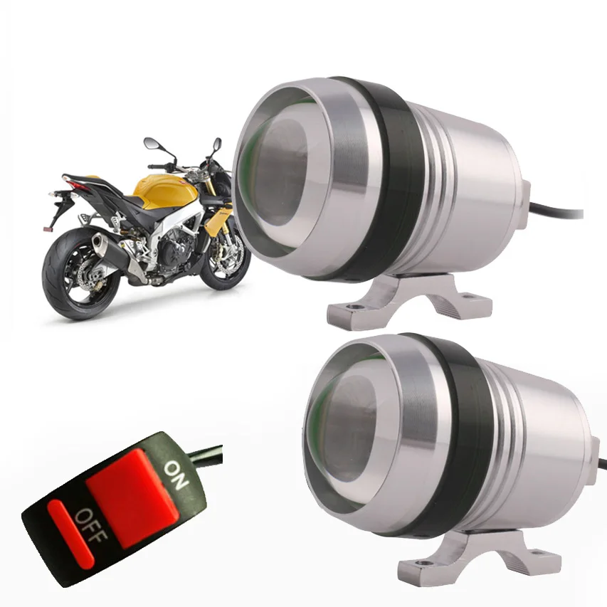 1pair U3 LED Motorbike Fog lamp Motorcycle Spotlight Driving auxiliary Light ATV DRL silver shell 12V 30W Headlight Angel Lamp
1pair U3 LED Motorbike Fog lamp Motorcycle Spotlight Driving auxiliary Light ATV DRL silver shell 12V 30W Headlight Angel Lamp