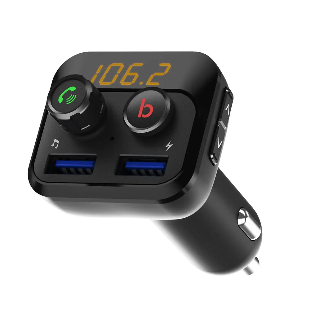 Dual USB BT201D Bass FM Transmitter Universal TF Card Bluetooth Car Kit MP3 Smart Music Stereo
Dual USB BT201D Bass FM Transmitter Universal TF Card Bluetooth Car Kit MP3 Smart Music Stereo