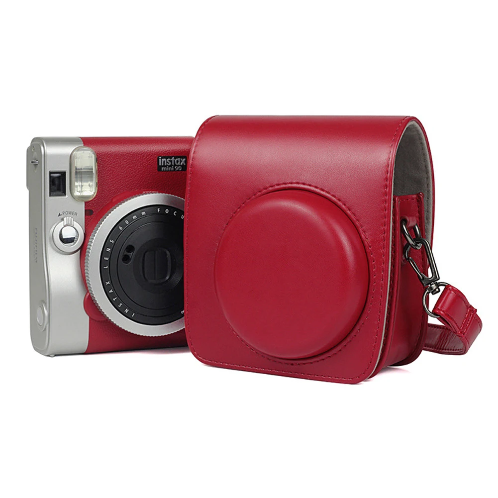 Classic PU Leather Camera Case Protective Camera Bag Compatible For Fujifilm Instax Mini 90 With Shoulder Strap Instax Case Red
Classic PU Leather Camera Case Protective Camera Bag Compatible For Fujifilm Instax Mini 90 With Shoulder Strap Instax Case Red