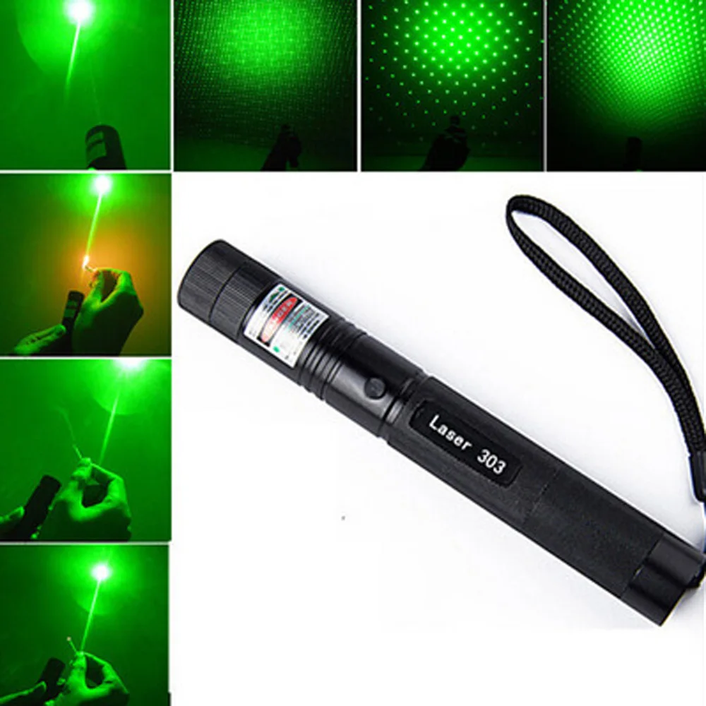 Фото Зеленая лазерная указка высокой мощности с регулируемым фокусом - купить