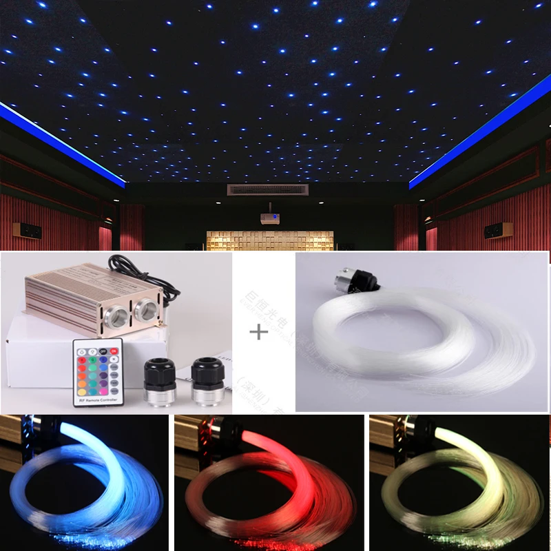 High power 32w fiber optical star ceiling light for home theater cinema decoration 2 x 500 points x 4 meter
High power 32w fiber optical star ceiling light for home theater cinema decoration 2 x 500 points x 4 meter