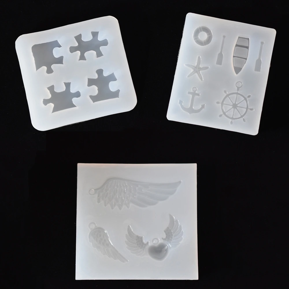 SNASAN Silicone Mold for jewelry Puzzle wing anchor boat charms pendant Resin Silicone Mould handmade epoxy resin molds
SNASAN Silicone Mold for jewelry Puzzle wing anchor boat charms pendant Resin Silicone Mould handmade epoxy resin molds